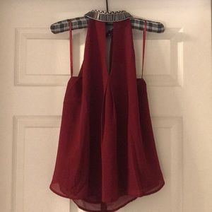 Burgundy Blouse